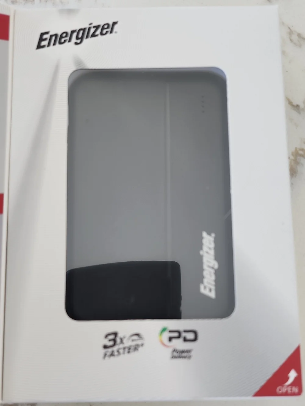 Energizer 5000mAh Black Power Bank - USB Type-C